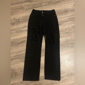 Size M Shein High waisted ripped jeans